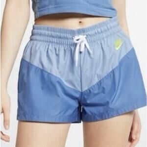 Nike Sportswear Heritage Woven Women’s Medium Drawstring Shorts Blue